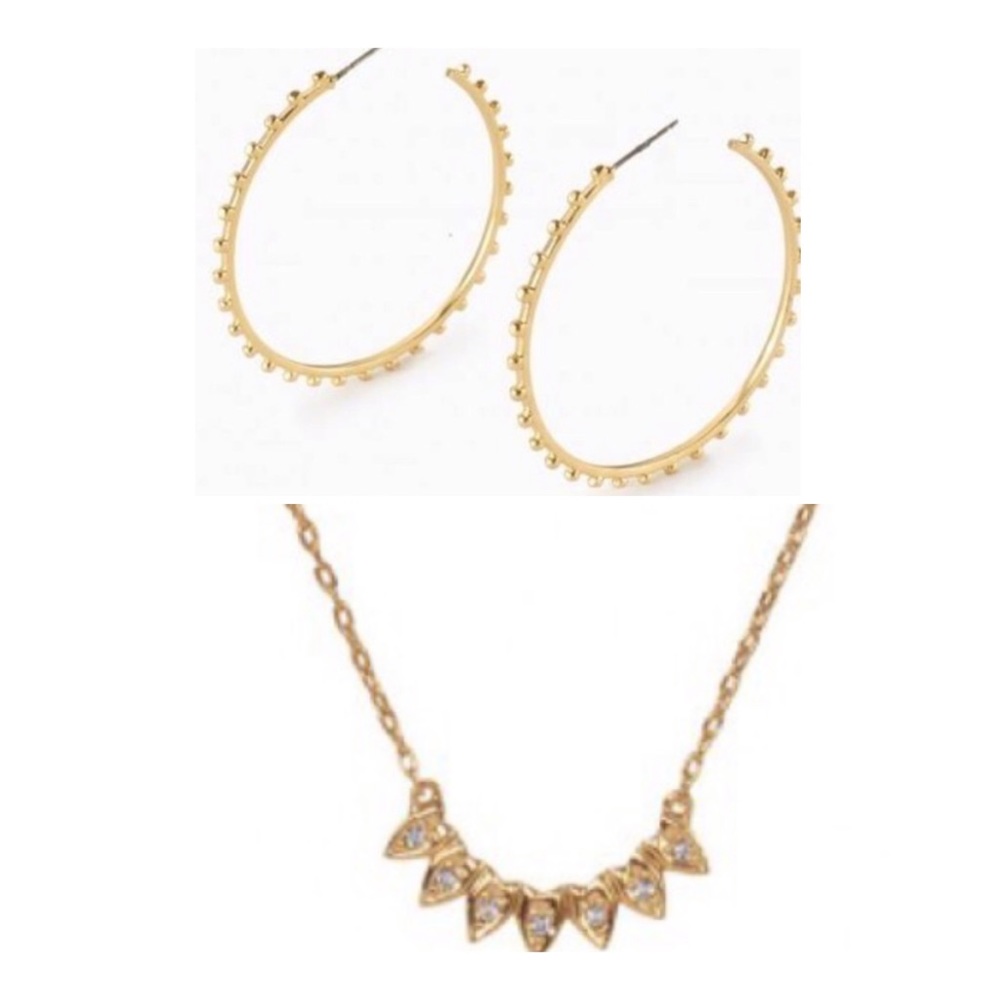 Stella & Dot Necklace & Earrings 💜